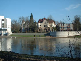 Hochwasserschutz an der Roseninsel